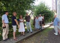Begehung der Jury für den den Landeswettbewerb „Ländliches Bauen“ (August 2013) | Foto: Heike Sichting