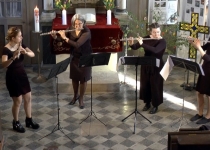 Querflötenensemble der Musikschule "Neue Musik" Leipzig (April 2019) | Foto: Siegfried Adaschkiewitz