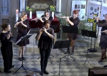 Querflötenensemble der Musikschule "Neue Musik" Leipzig (April 2019) | Foto: Siegfried Adaschkiewitz