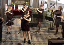Querflötenensemble der Musikschule "Neue Musik" Leipzig (April 2019) | Foto: Siegfried Adaschkiewitz